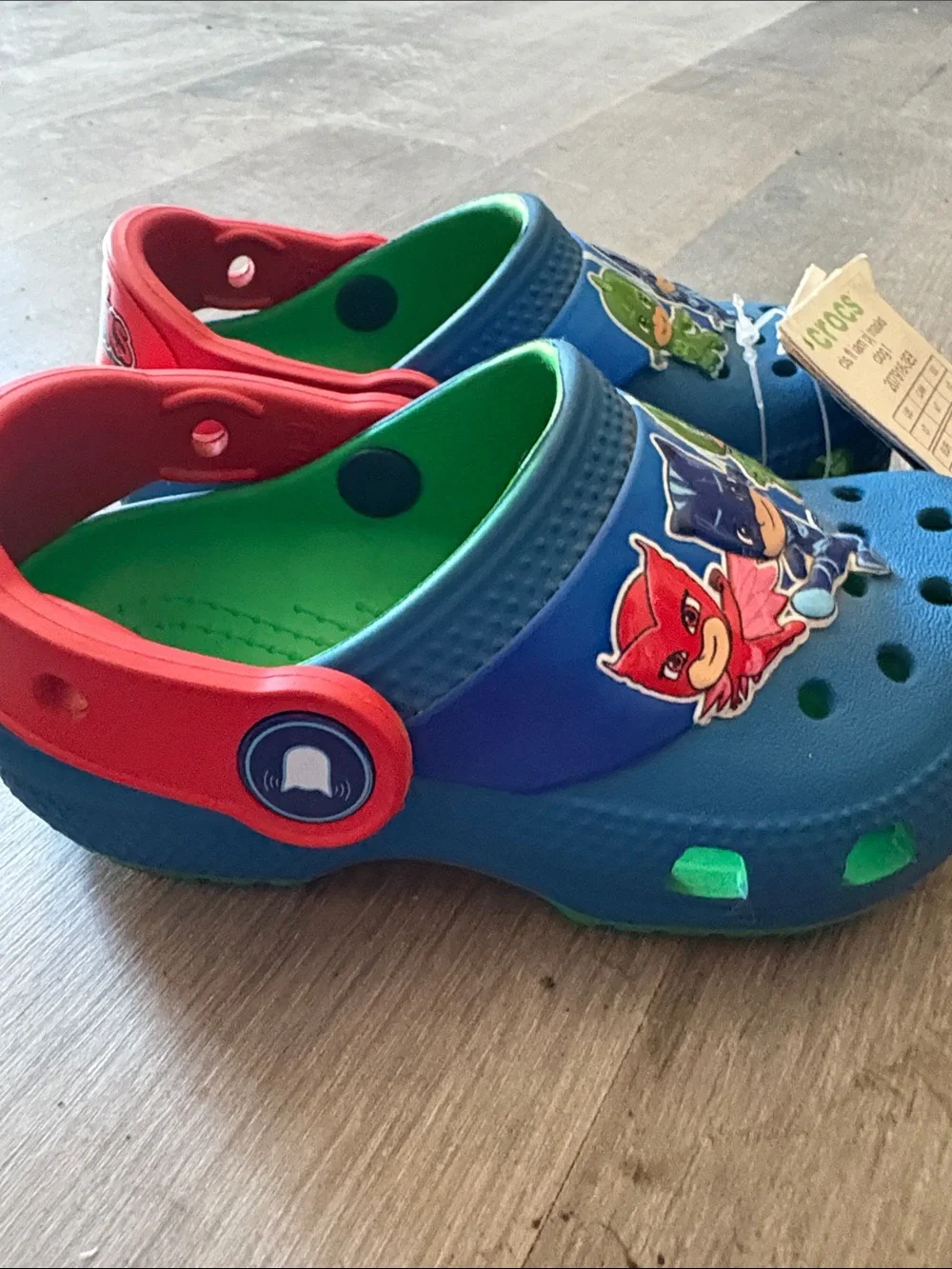 CROCS Kids Blue Red Green PJ Masks Clogs
